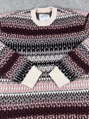 Hollister Men's Knit Pullover Sweater Multi Color Crew Neck Long Sleeve Size M